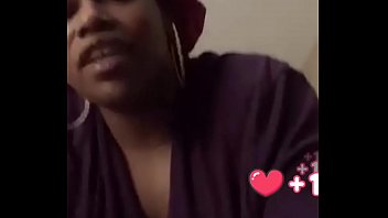 Fappking.com | Beautiful black girl showing her big breast and shaved pussy before getting banned on Bigo